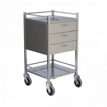 FORTRESS 3 DRAWER / 490x490x900MM WITH 125MM CASTORS