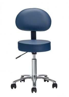 FORTRESS DELUXE TREATMENT STOOL / NAVY WITH BACKREST