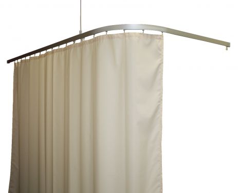 STRAIGHT TRACK HOSPITAL CURTAIN TRACK AND CURTAINS