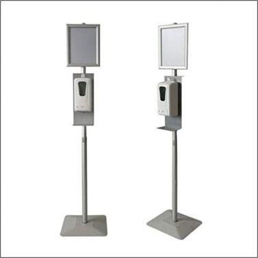 HAND SANITISER STAND WITH TOUCHLESS DISPENSER