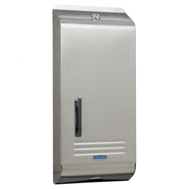 KIMBERLY-CLARK AQUARIUS COMPACT TOWEL DISPENSERS - STAINLESS STEEL / 46.7 H X 21.4 W X 6 D CM