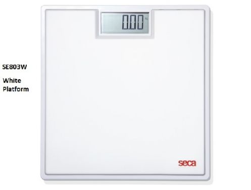 SECA DIGITAL FLAT SCALE WITH HIGH-QUALITY TWO COMPONENT RUBBER SURFACE / WHITE