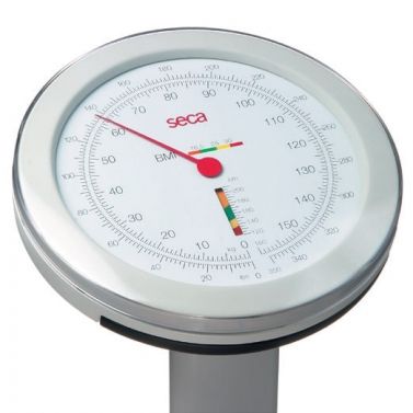 SECA MECHANICAL COLUMN SCALE WITH BMI DISPLAY AND EVALUATION