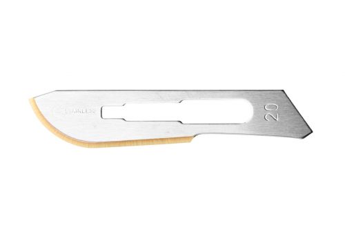 TAYLOR'S GOLD STAINLESS STEEL SCALPEL BLADE / SIZE 20 / BOX-100