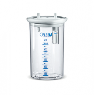 FLAEM SUCTION CANISTER WITH LID & OVERFLOW