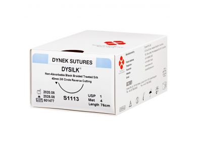 DYNEK DYSILK SUTURE NON-ABSORBABLE BRAIDED