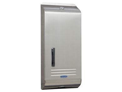 KIMBERLY-CLARK AQUARIUS COMPACT TOWEL DISPENSERS / STAINLESS STEEL / 467MM X 214MM X 60MM